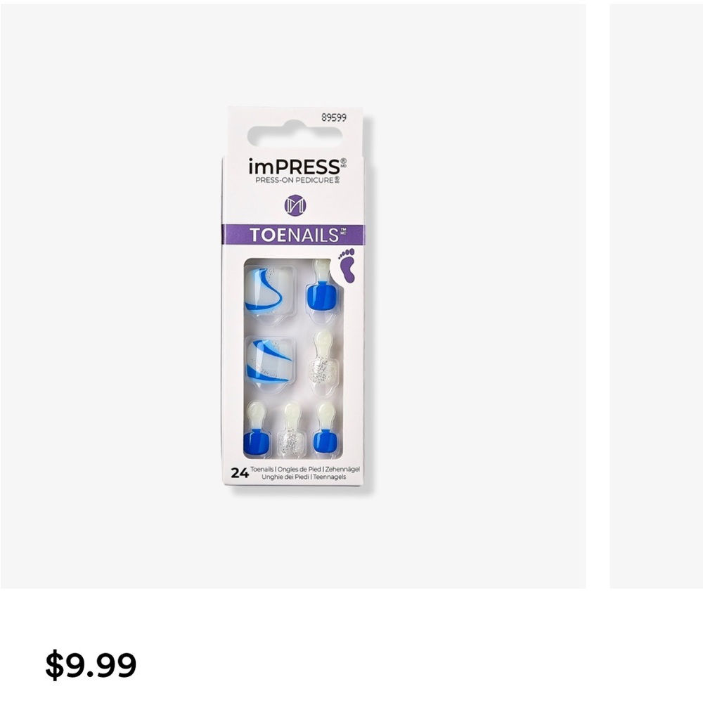 Press on toenails three packages with 24 nails per package - Picture 2 of 2